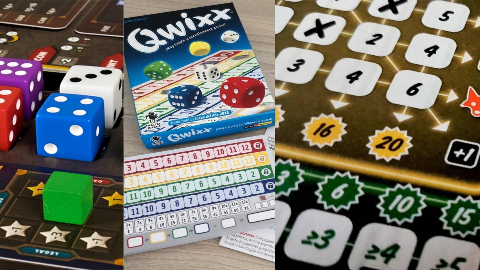 board games like yahtzee Roll Player Qwixx Ganz Schon Clever