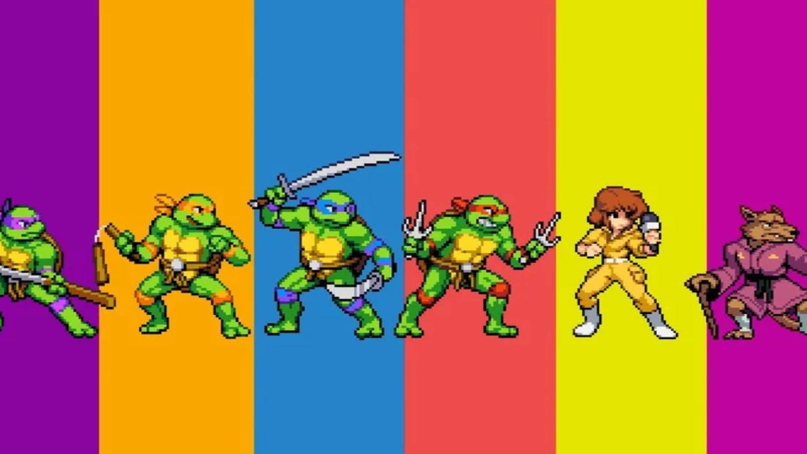 tmnt shredders revenge playable characters