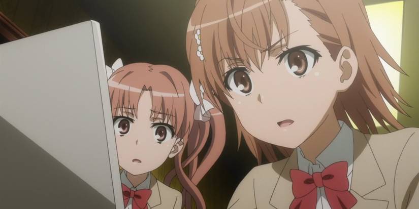 kuroko and mikoto misaka from a certain scientific railgun