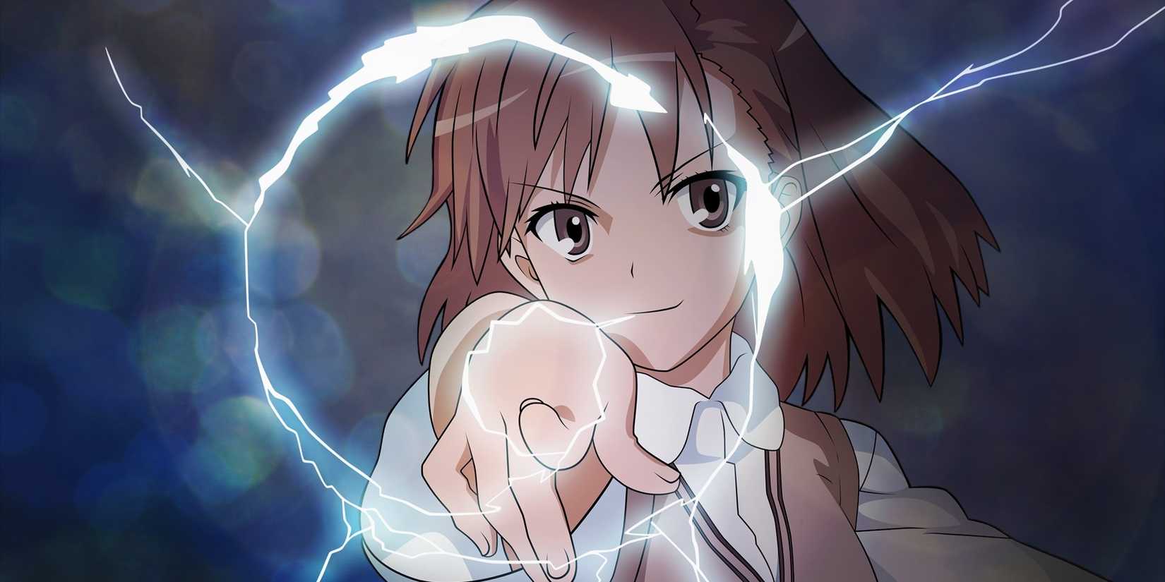 mikoto misaka from a certain scientific railgun opening