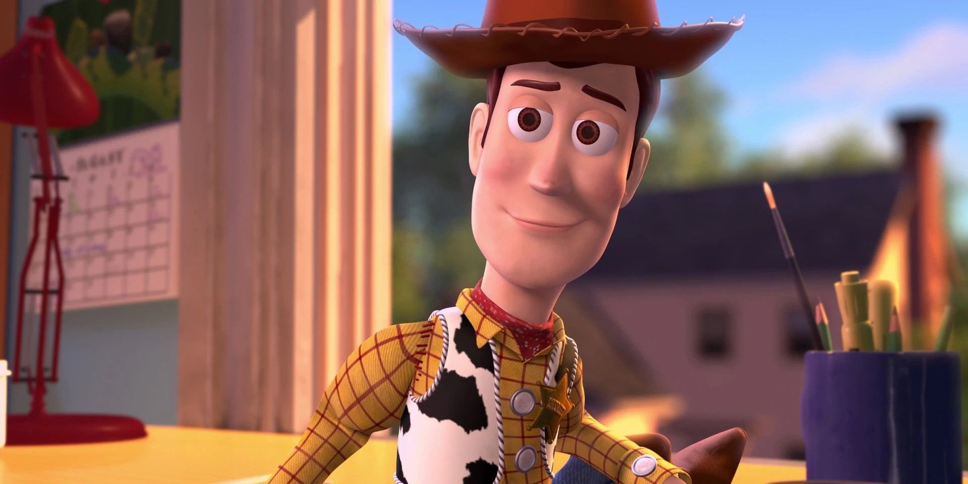 woody smiling from toy story