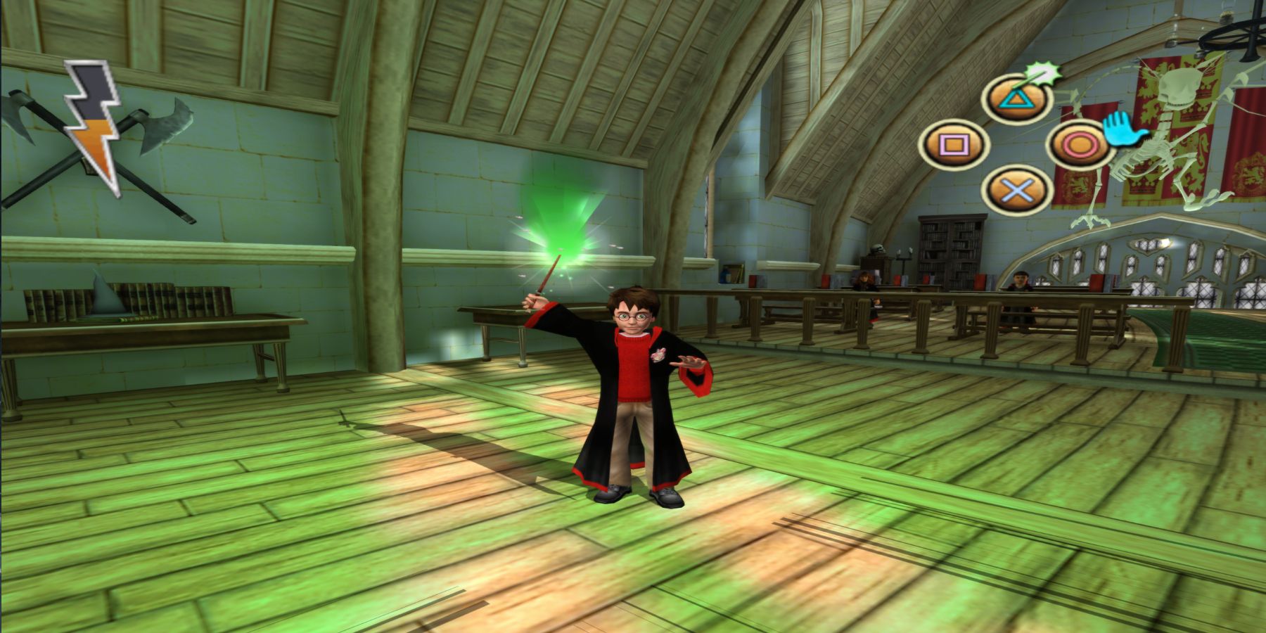 Harry Potter Casting Lumos In The Philosopher's Stone PS2