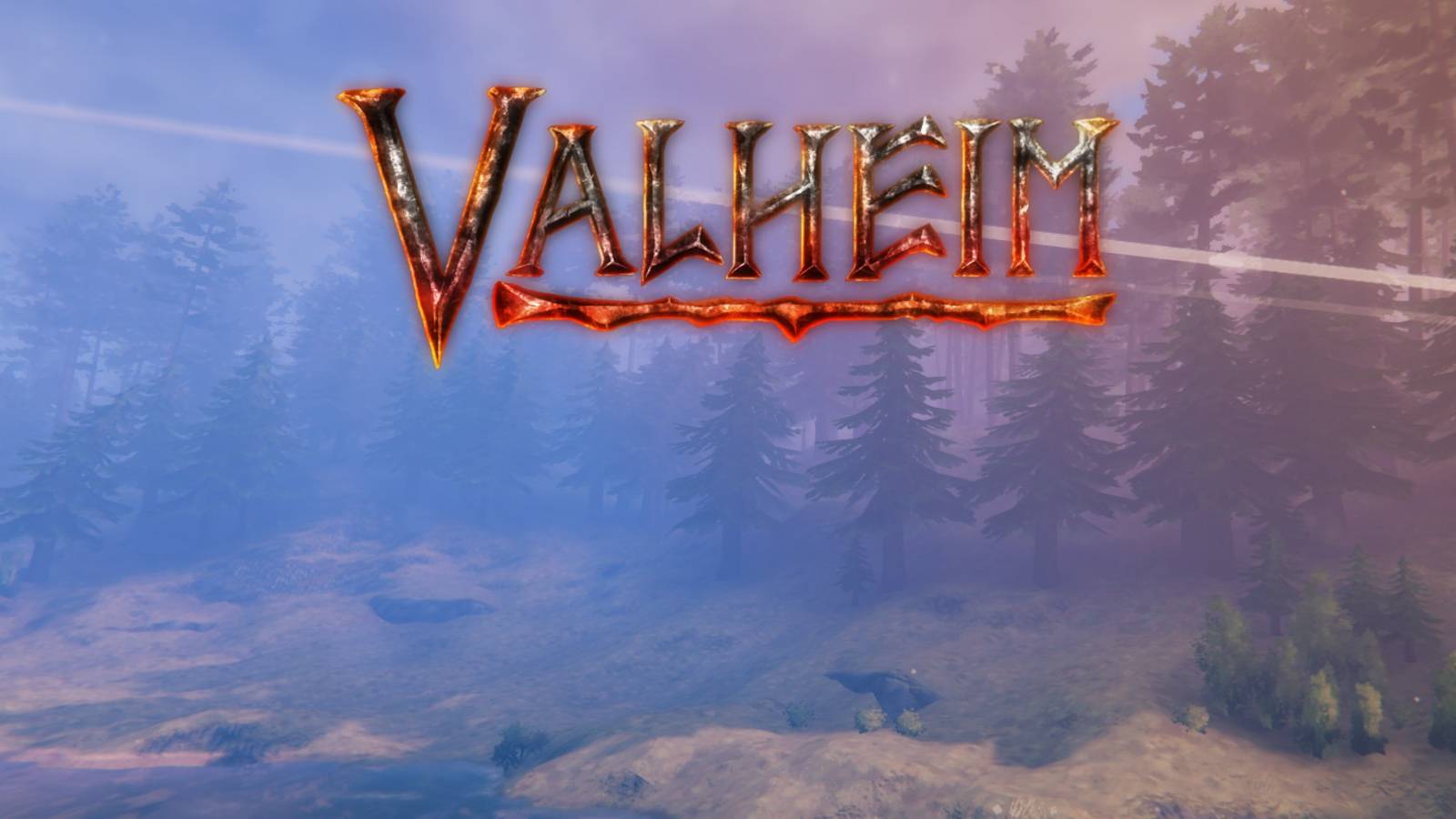 valheim logo and plains