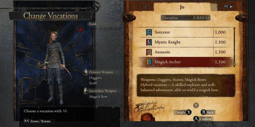 vocations in dragons dogma