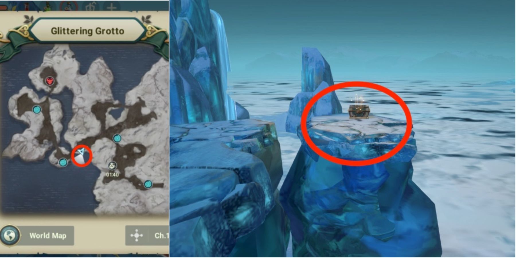 waterfall chest ni no kuni cross worlds