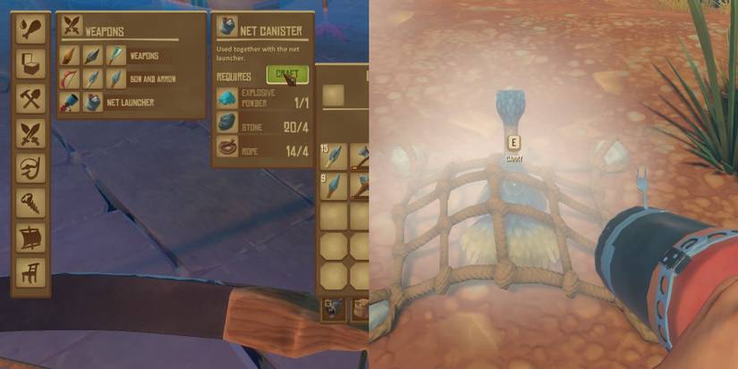 what to do with explosive powder in raft