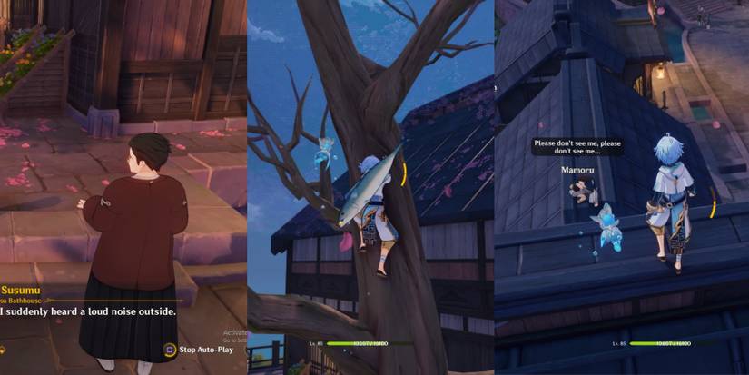 where is mamoru hiding in kuki hangout in genshin impact