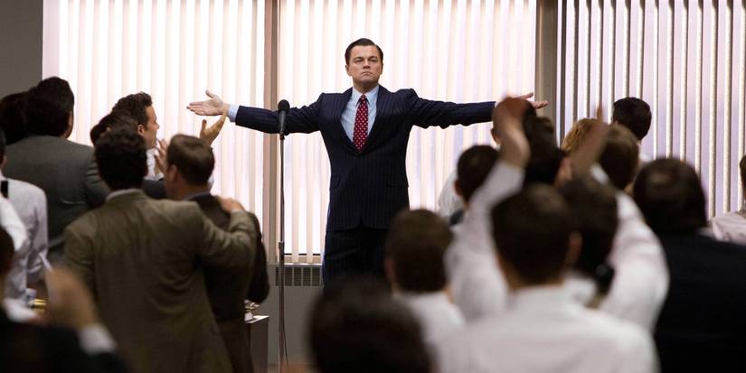 jordan Belfort played by leonardo dicaprio