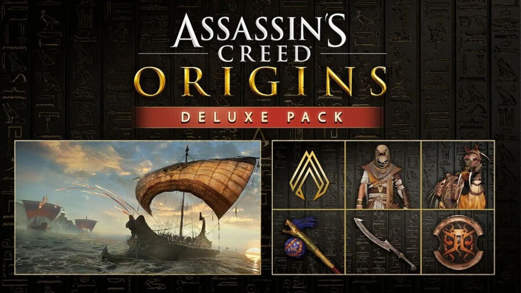 assassin's creed origins deluxe pack dlc