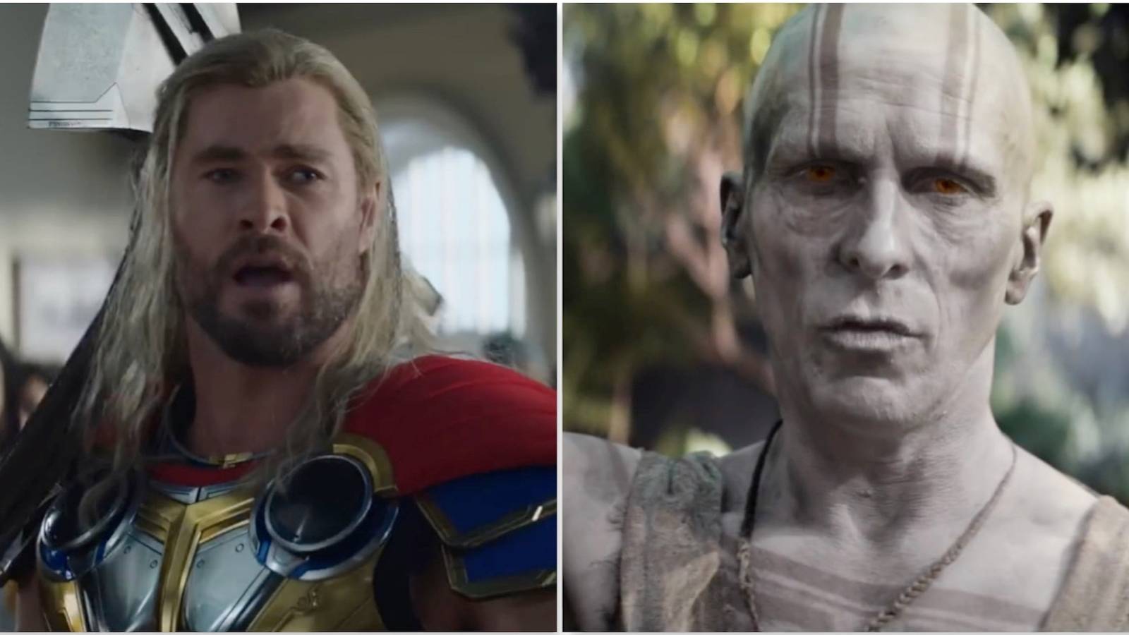 Thor and Gorr in Thor Love and Thunder