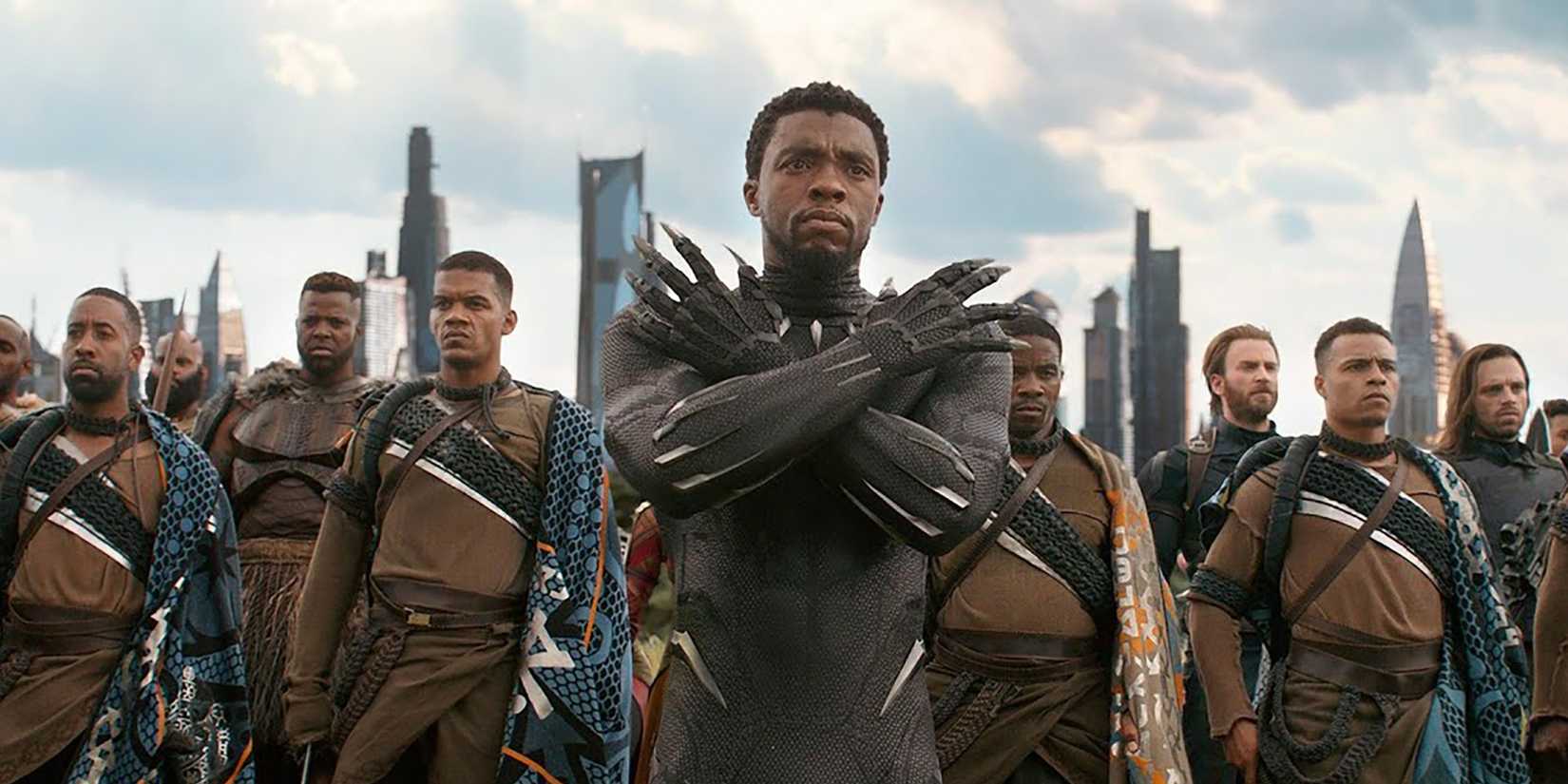 Chadwick Boseman as T'Challa in Black Panther