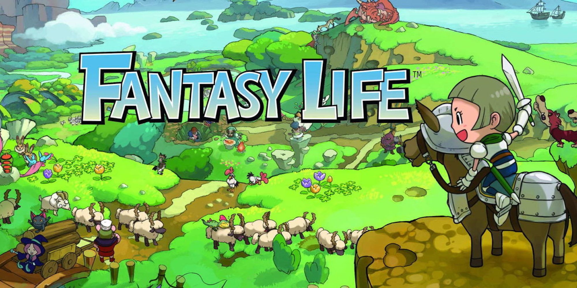 Promo art featuring characters in Fantasy Life