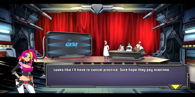 A cutscene featuring characters in Spidersaurs