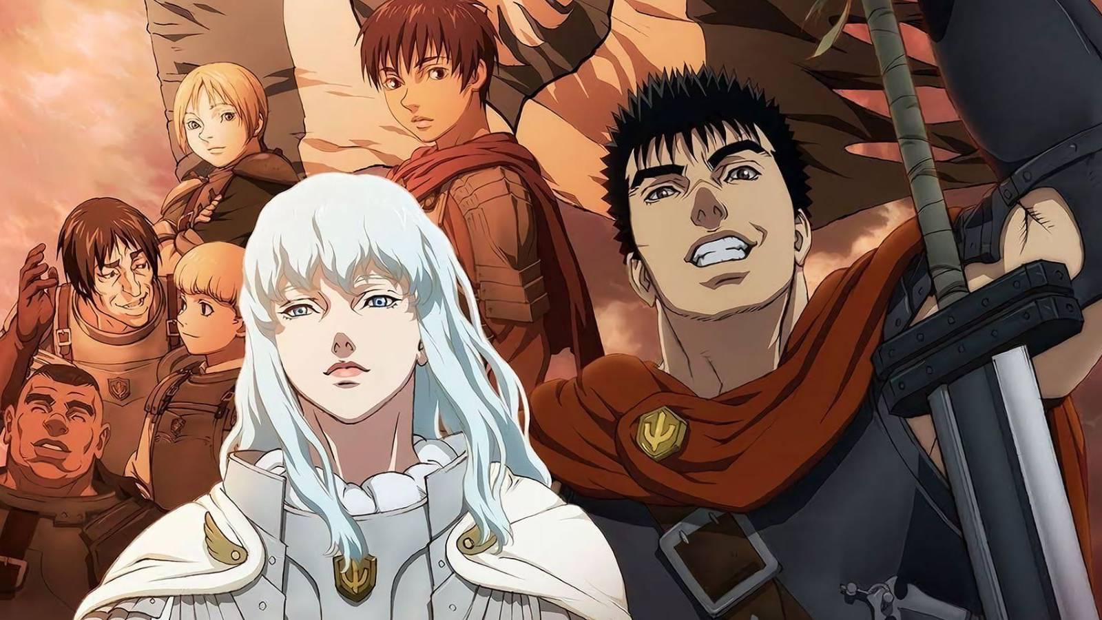 Berserk Golden Age Arc anime Band of the Hawk Falcon Guts Griffith Casca