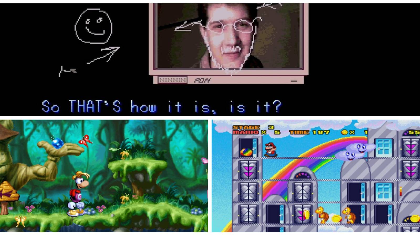 Hidden Messages- Final Fight Rayman Hotel Mario