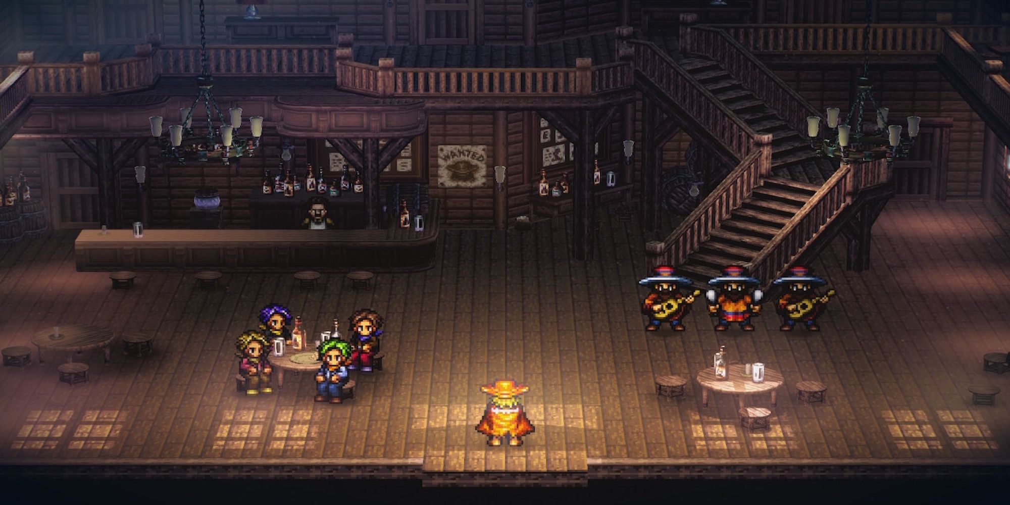 A scene featuring characters in Live a Live