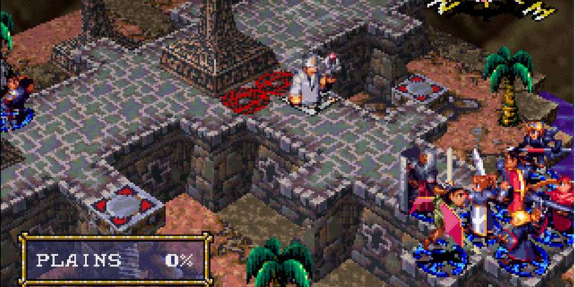 Fighting a battle in Vandal Hearts