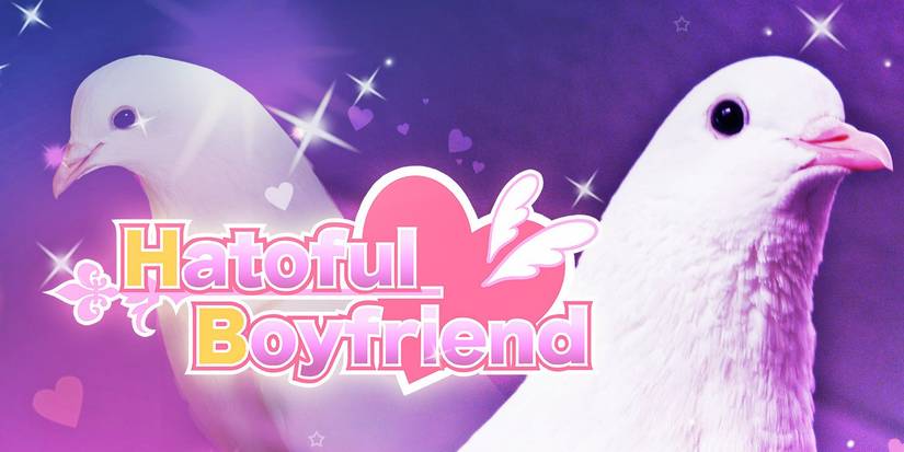 title screen with birds from Hatoful Boyfriend