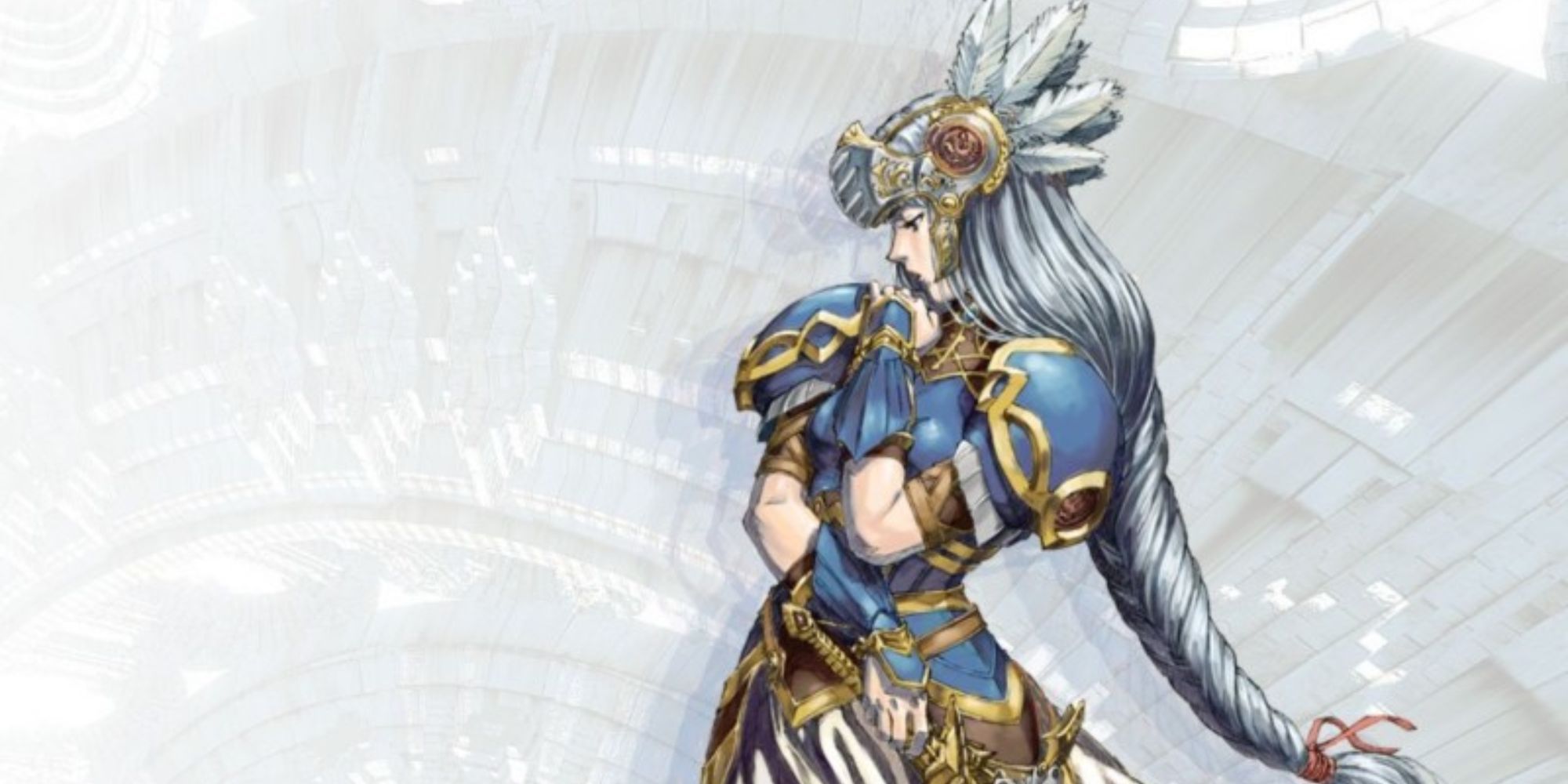 An illustration of Lenneth from Valkyrie Profile Lenneth