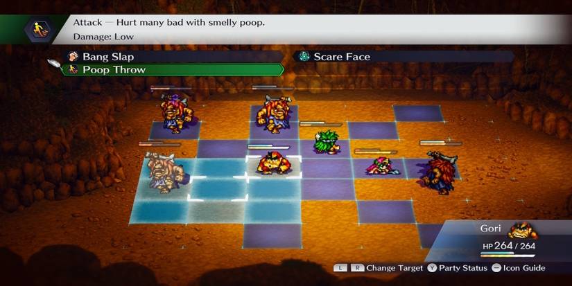 Fighting a battle in Live a Live