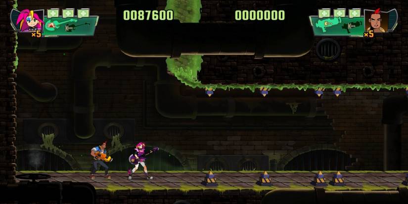 Exploring a level in Spidersaurs