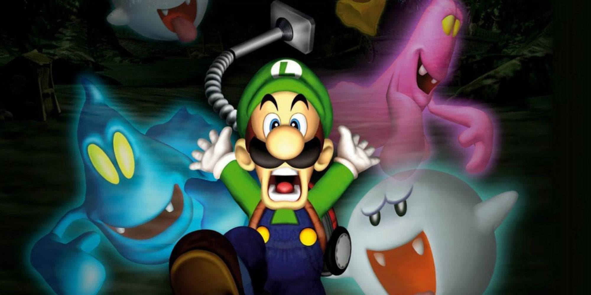 Promo art featuring characters from Luigi’s Mansion