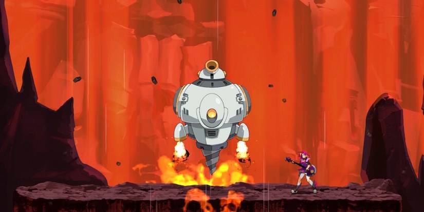 Fighting a boss in Spidersaurs