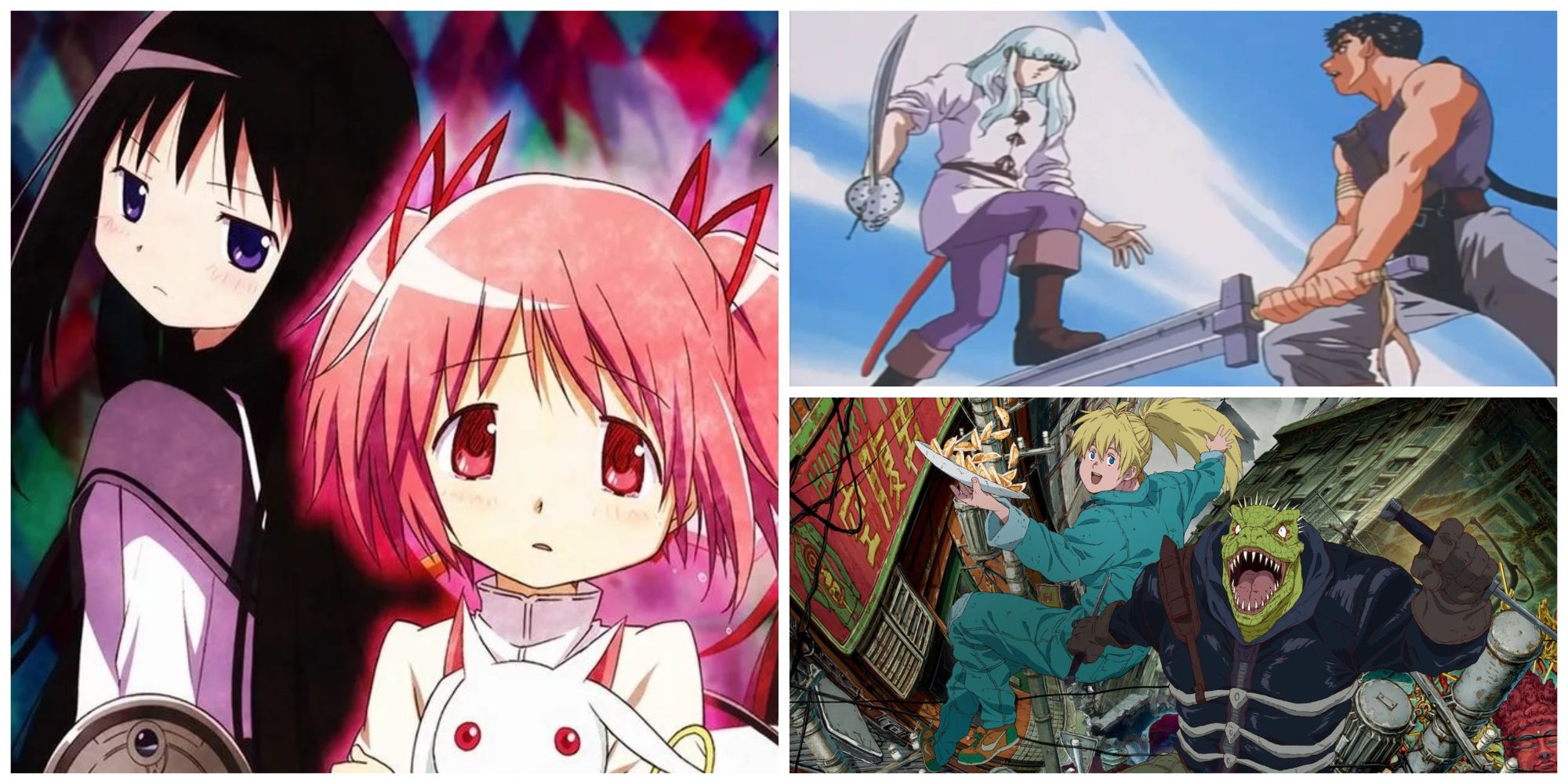 Are there any anime similar to Madoka Magica? Like a cute artstyle