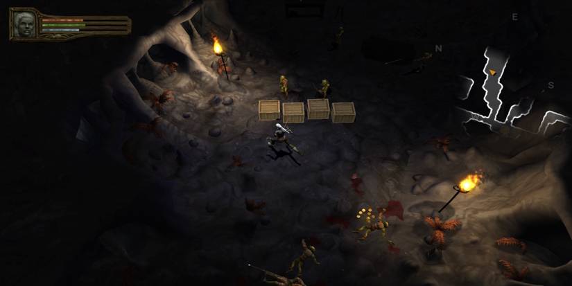 Fighting enemies in Baldur's Gate Dark Alliance 2