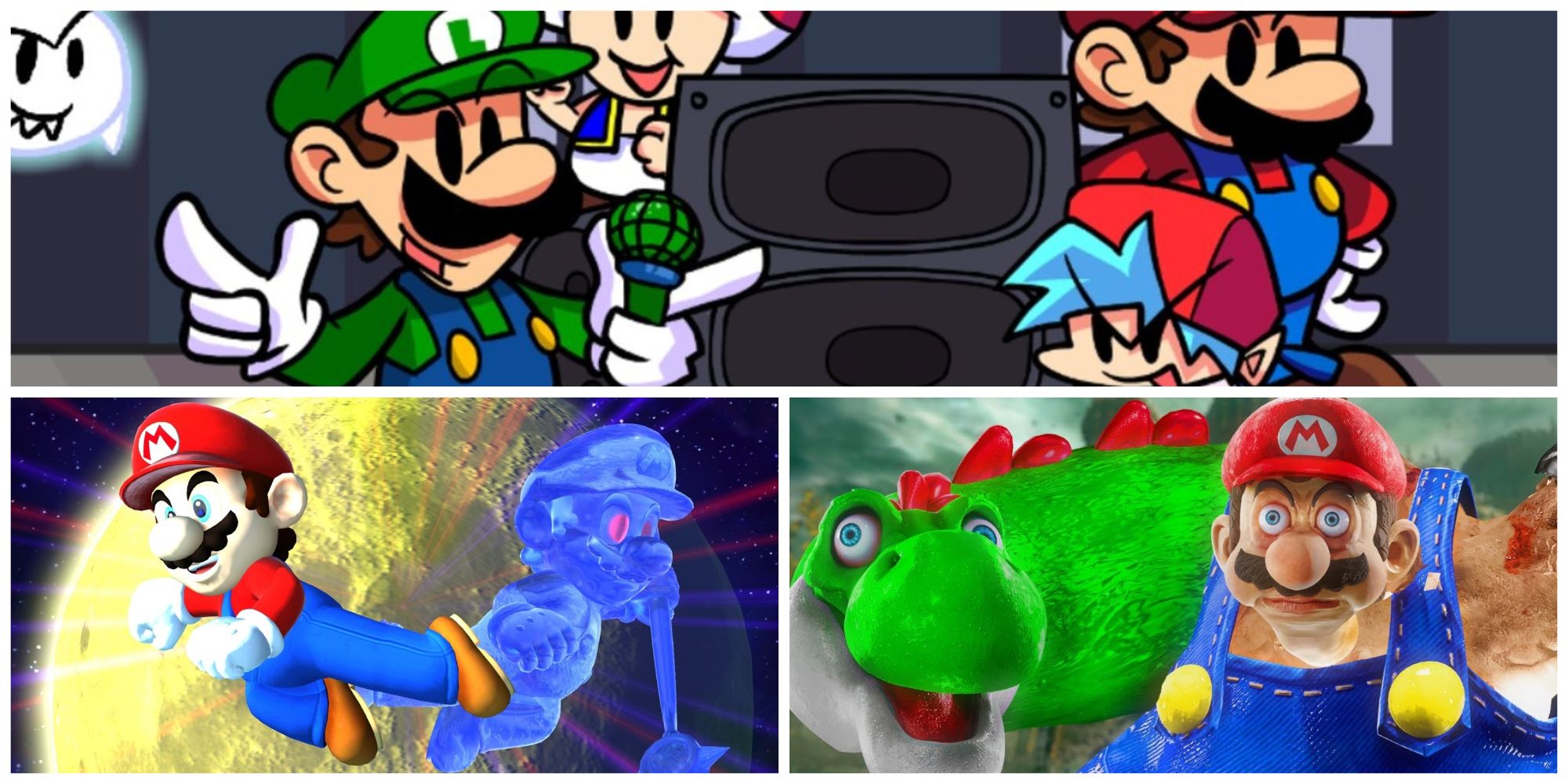 Mario Modded into Games- Friday Night Funkin Sonic Generations Elden Ring
