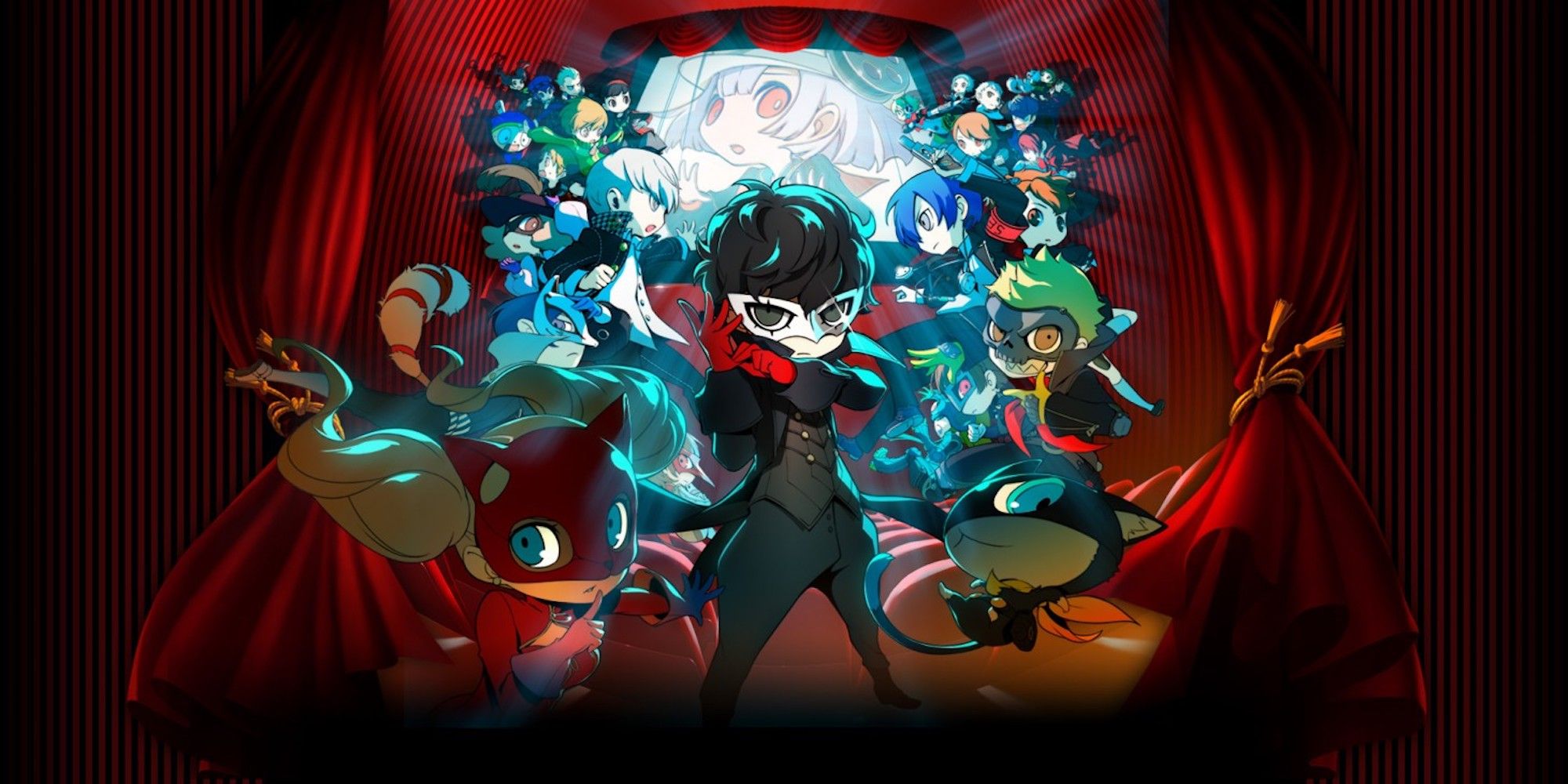 Promo art featuring characters in Persona Q2