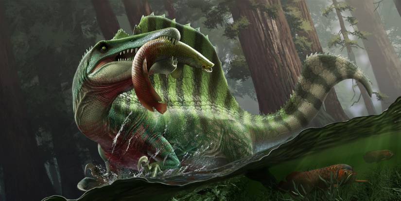 Spinosaurus Feeding