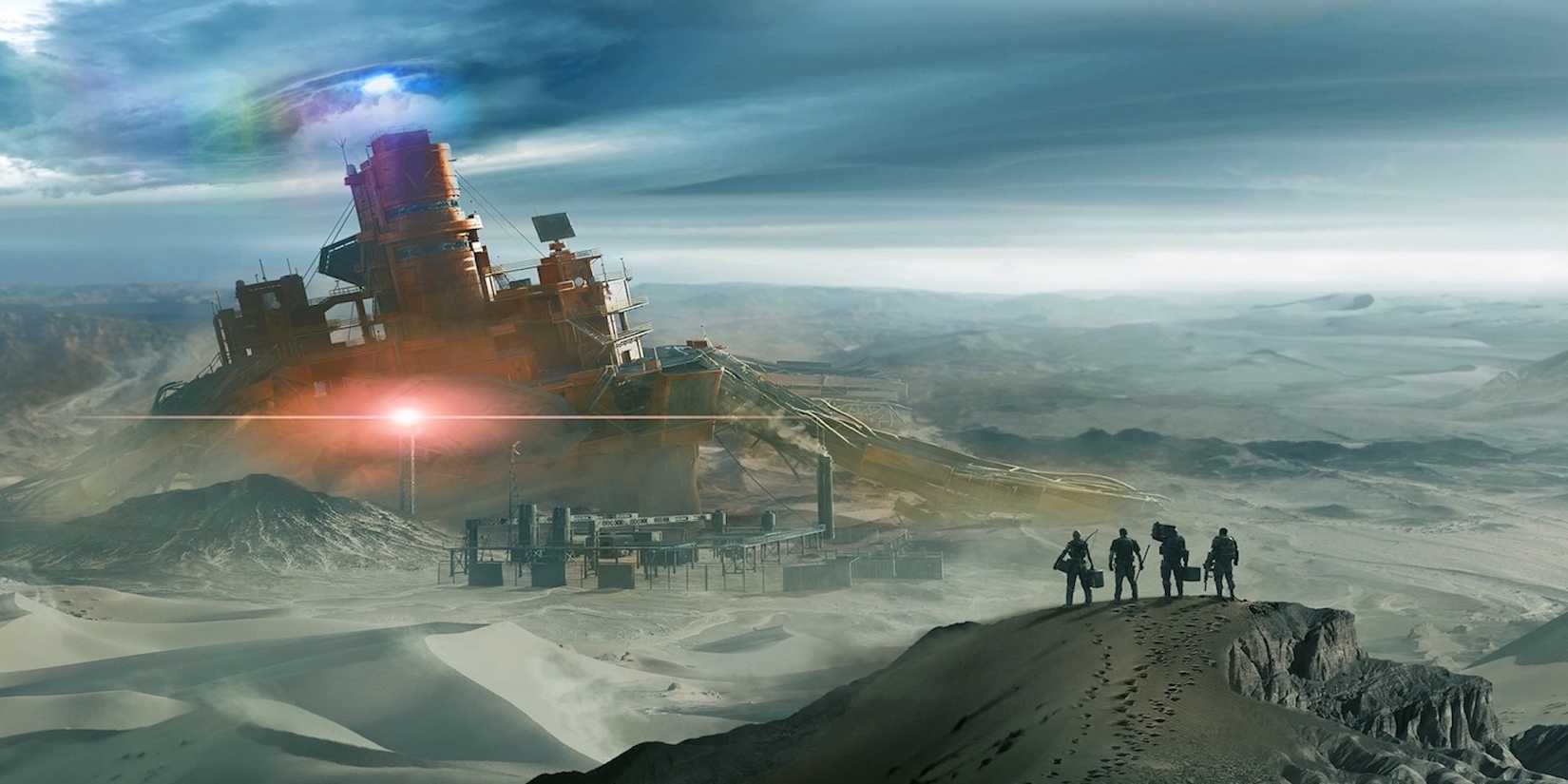 A cutscene featuring characters in Metal Gear Survive