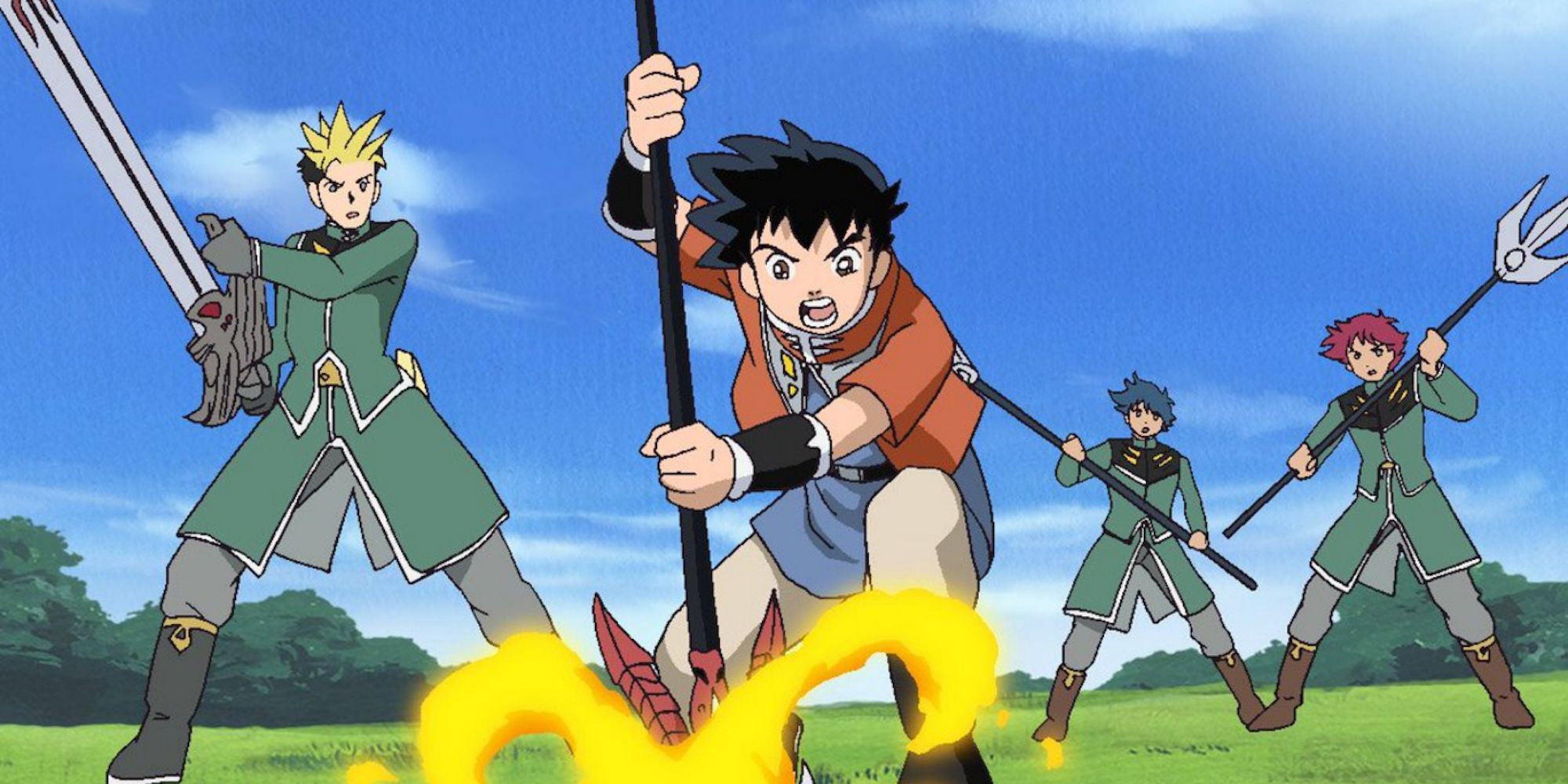 A scene featuring characters in Beet The Vandel Buster
