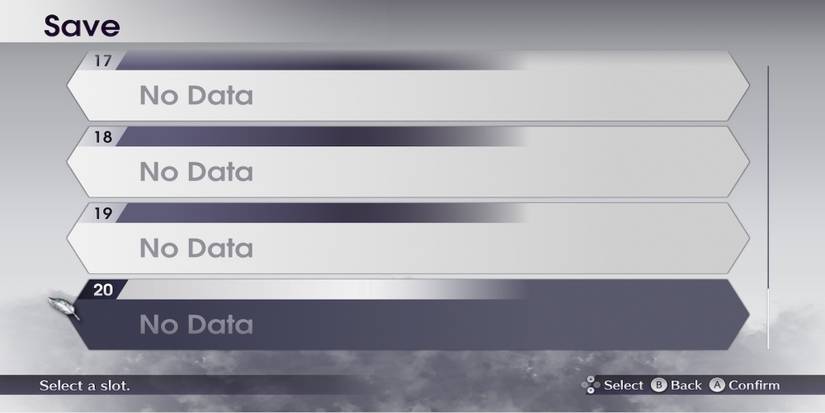 The save menu in Live a Live
