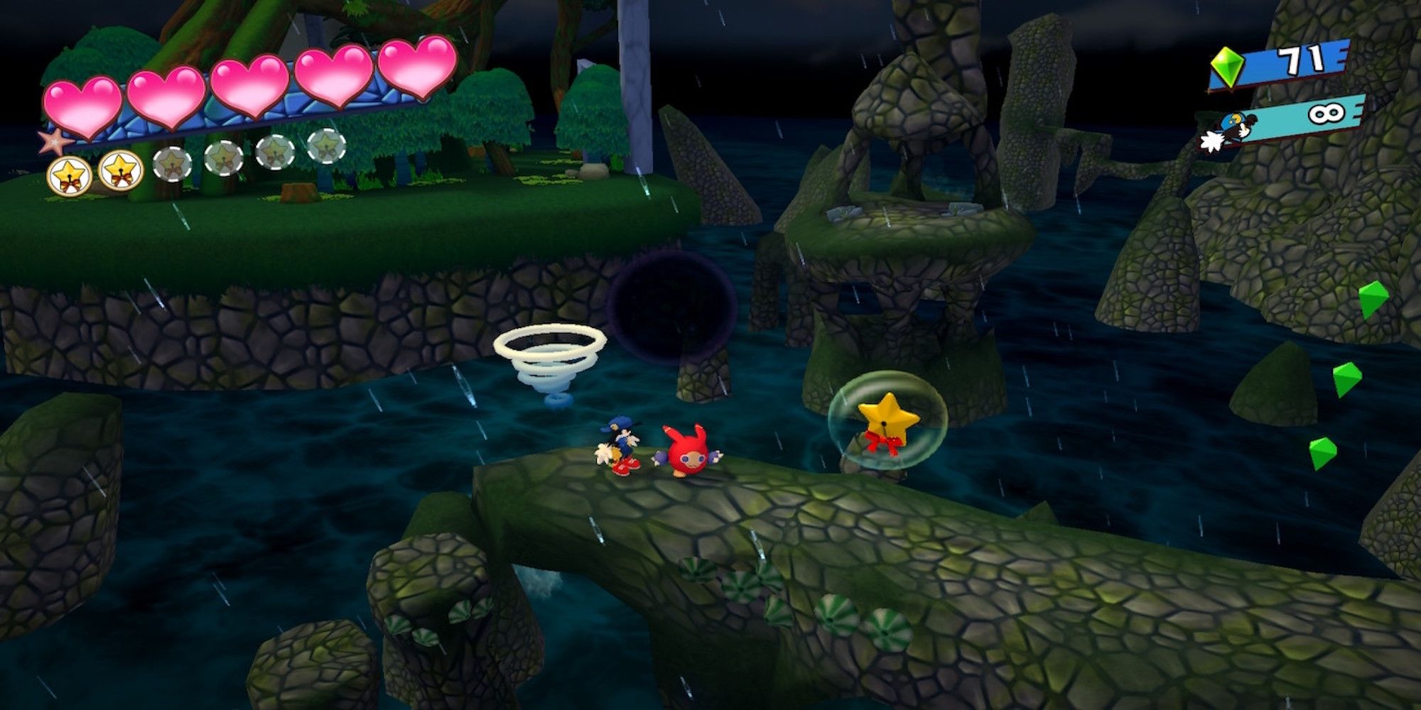 Exploring a level in Klonoa Phantasy Reverie Series