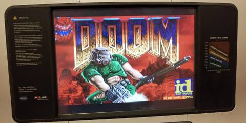 A treadmill running Doom