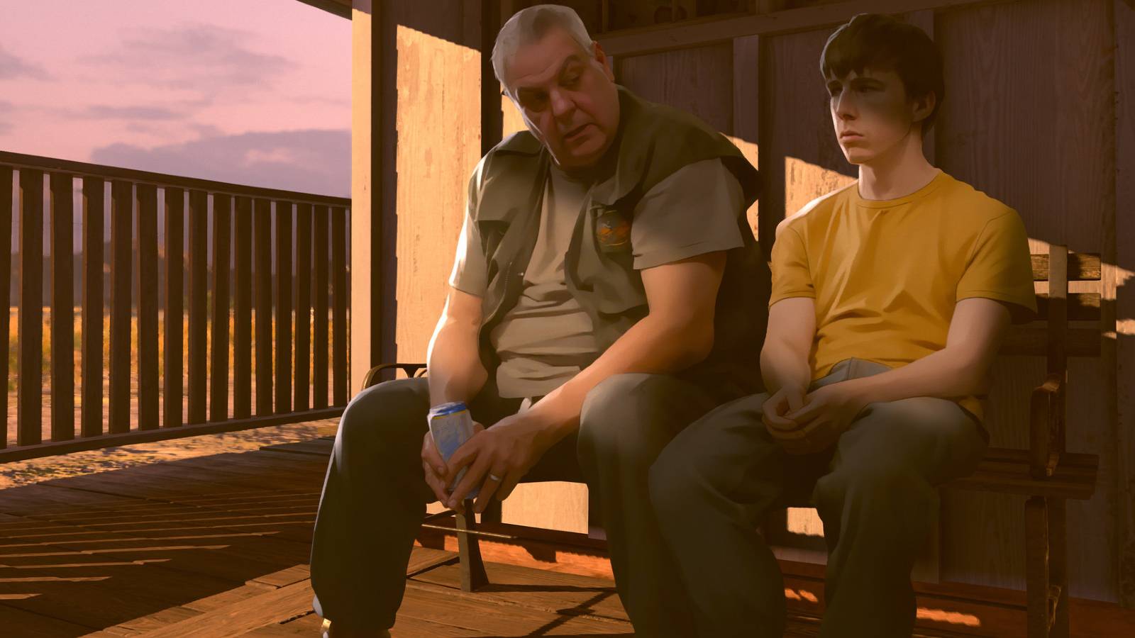 As Dusk Falls Porch Conversation