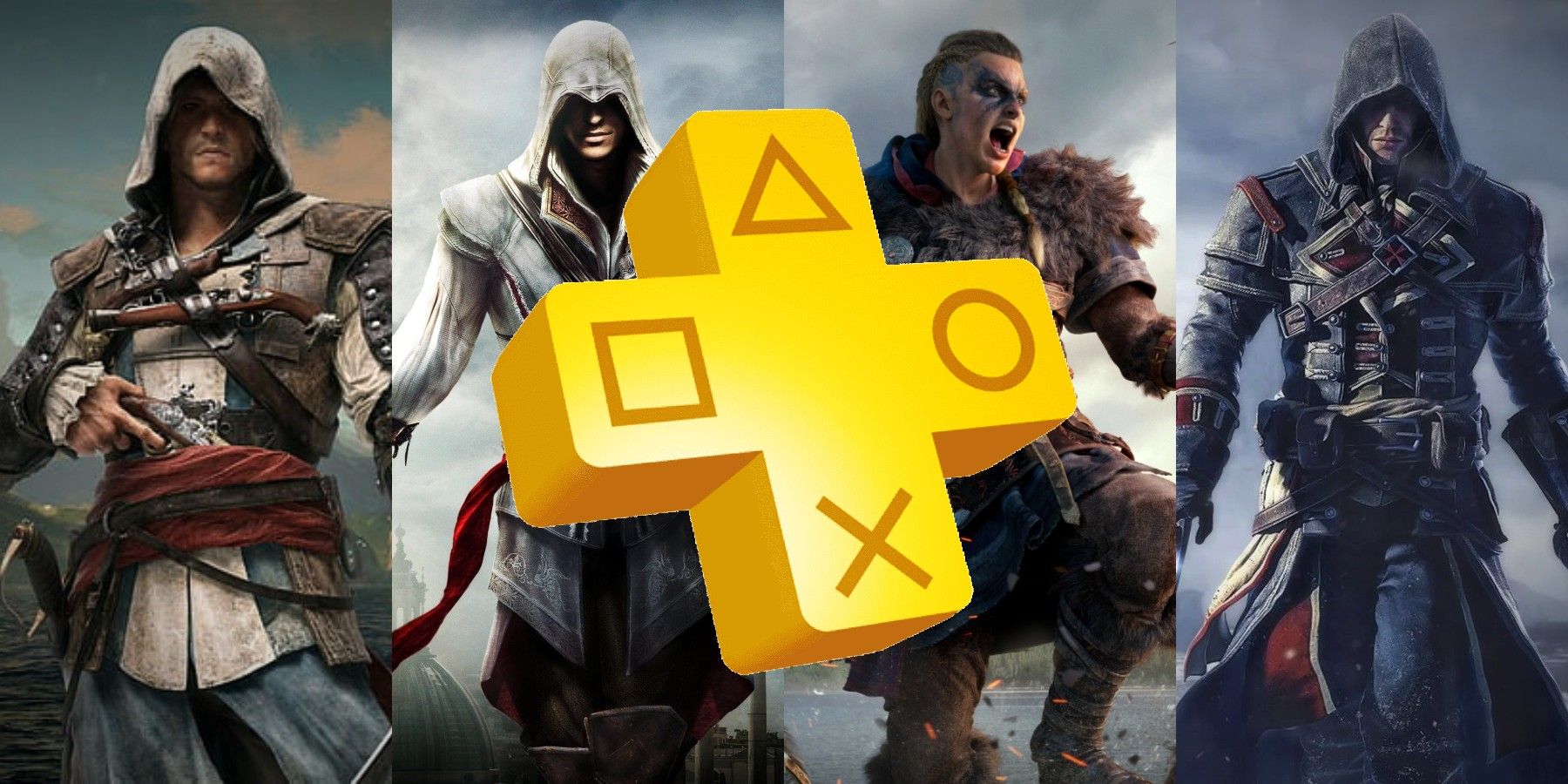 All the Assassin's Creed games on PlayStation in chronological order and in  order of their release date. Some games are already available on PS Plus  Extra and the rest will be available