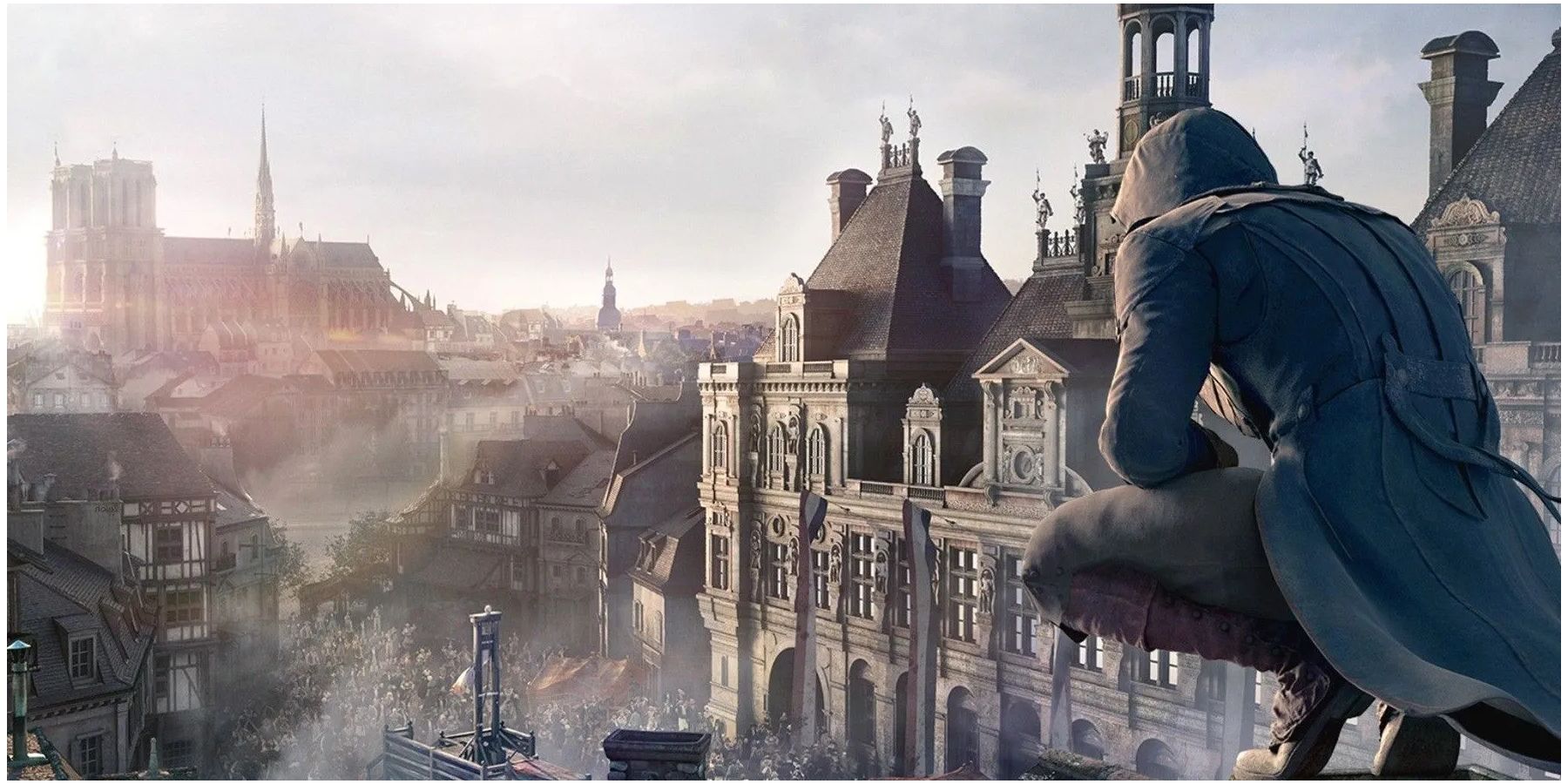 Arno watching over the city of Paris