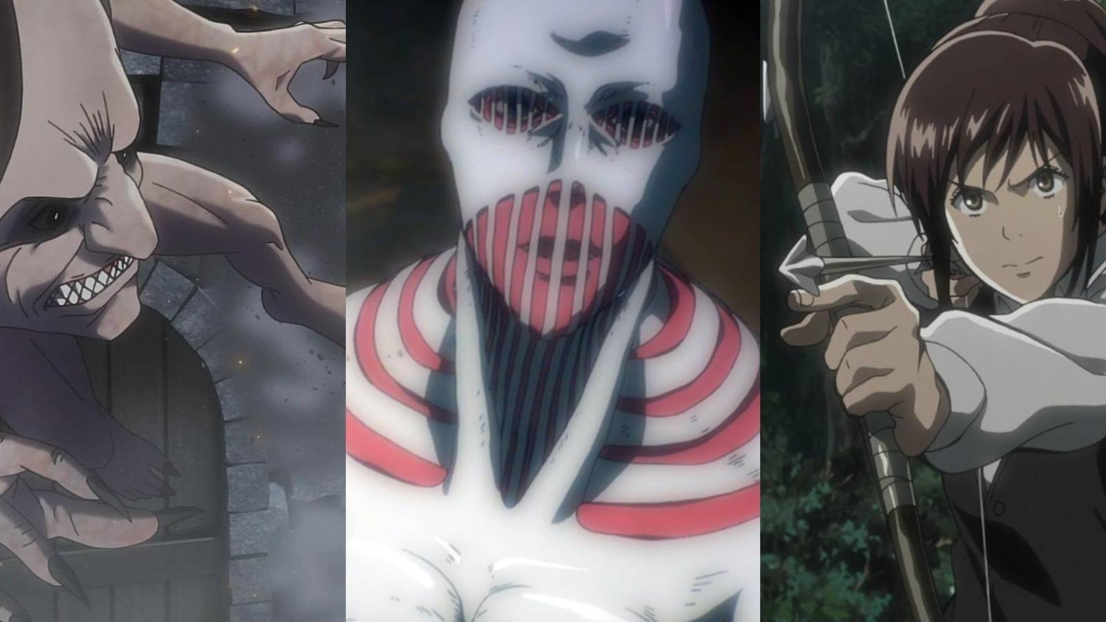 Ymir Jaw Titan, Sasha Braus, Lara Tybur in Attack on Titan 