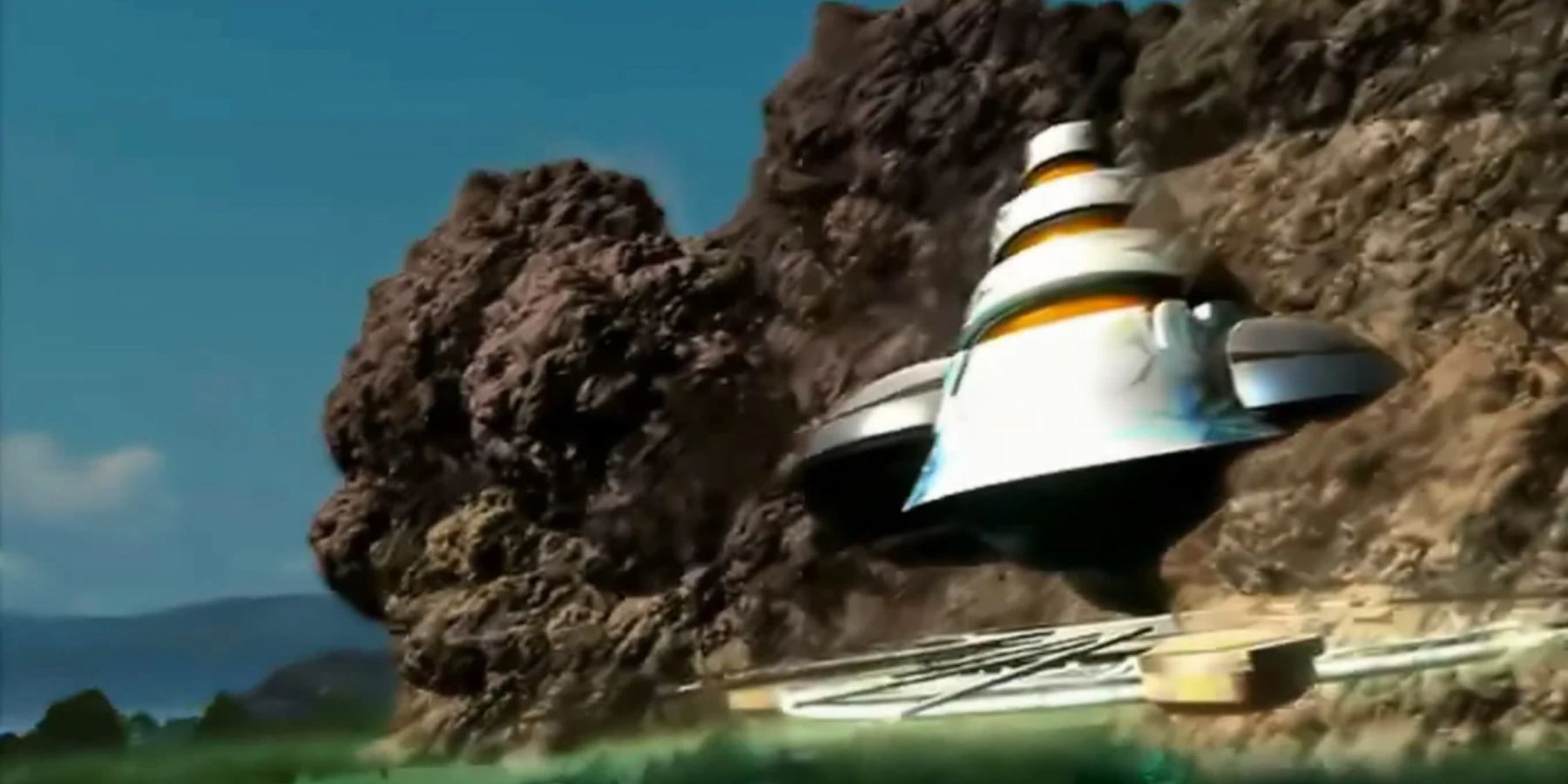 The Balamb Garden airship in Final Fantasy 8