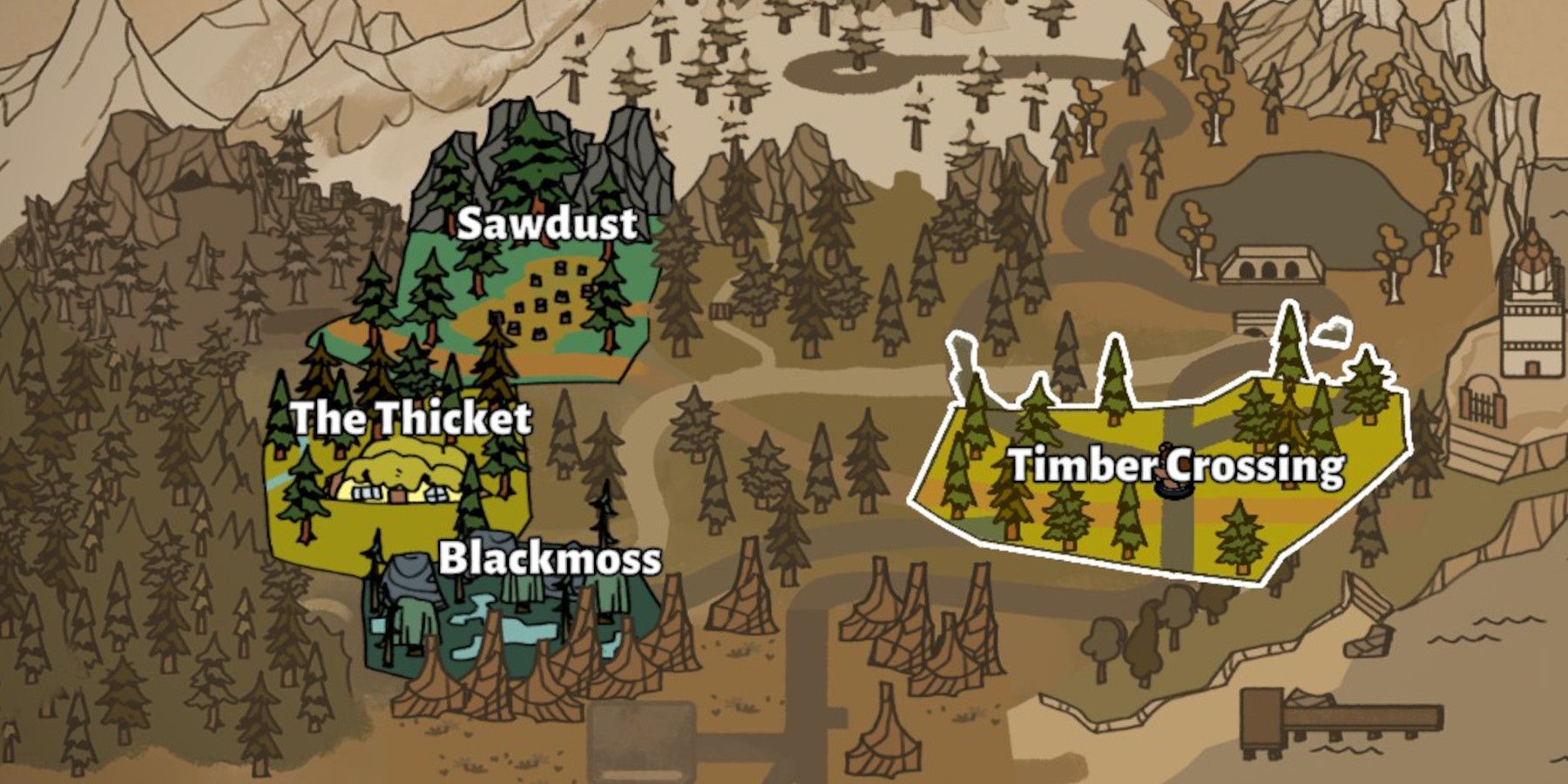 The Thicket and Timber Crossing Quests - Bear and Breakfast Guide