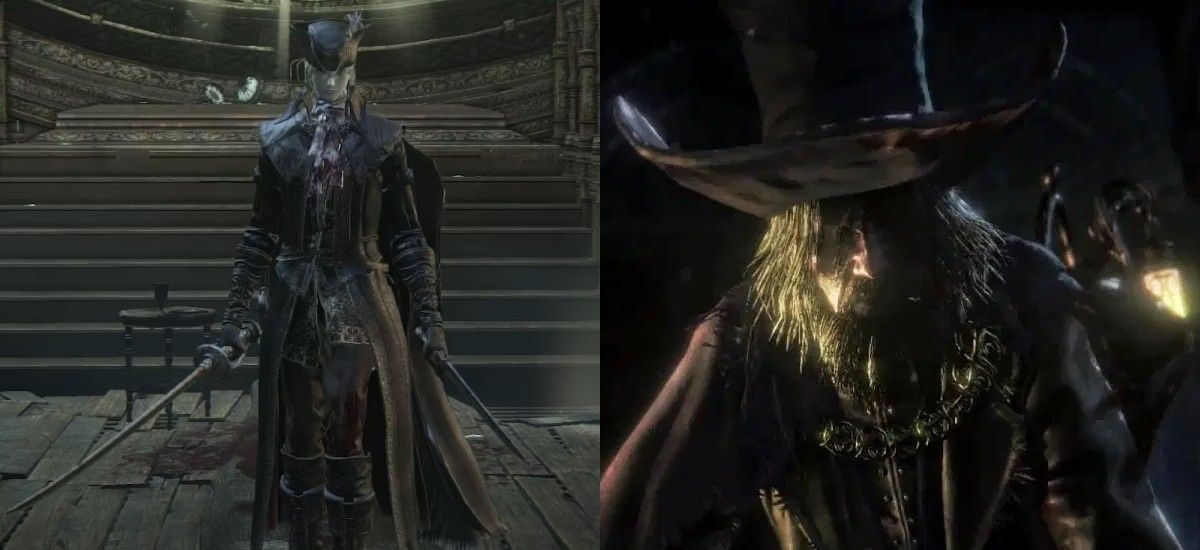 Bloodborne Lady Maria and Blood Minister side by side