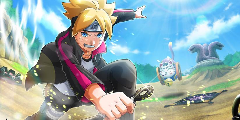 Boruto performing an attack in Naruto Ninja Voltage