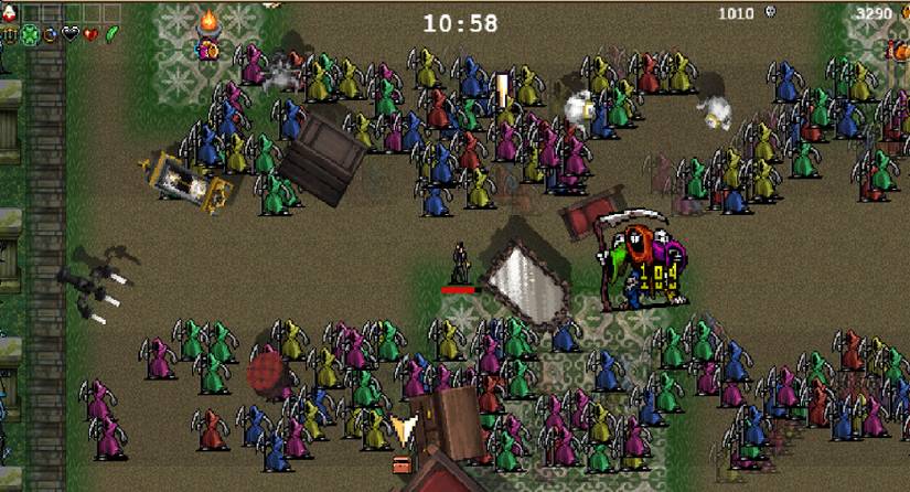 Using Ambrojoe in the Boss Rash in Vampire Survivors