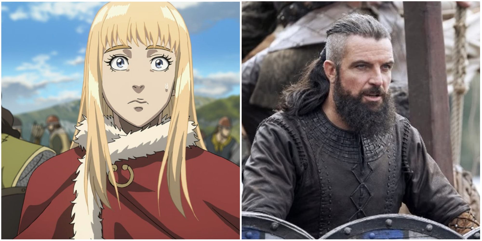 Canute in Vinland Saga and Vikings: Valhalla