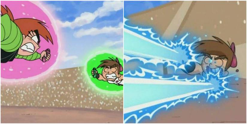 Timmy and Vicky in The Fairly Odd Parents: Channel Chasers