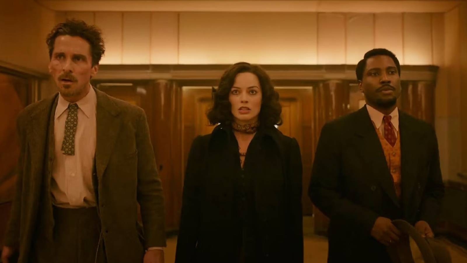 Christian Bale Margot Robbie John David Washington Amsterdam