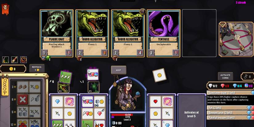 Circadian Dice - A Sample Of What The Gameplay Looks Like